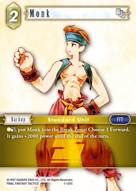 Image for Monk (Male Unit) (1-120C) (Opus I) (OP1) - Final Fantasy TCG