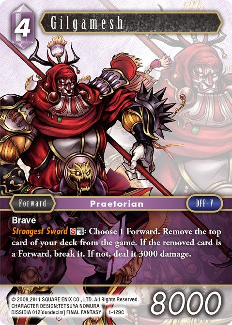 Image for Gilgamesh (Common) (1-129C) (Opus I) (OP1) - Final Fantasy TCG