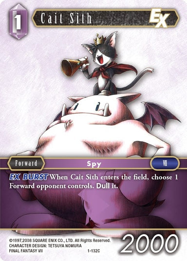 Image for Cait Sith EX (1-132C) (Opus I) (OP1) - Final Fantasy TCG