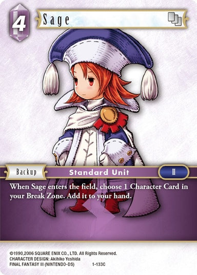 Image for Sage (Refia) (1-133C) (Opus I) (OP1) - Final Fantasy TCG