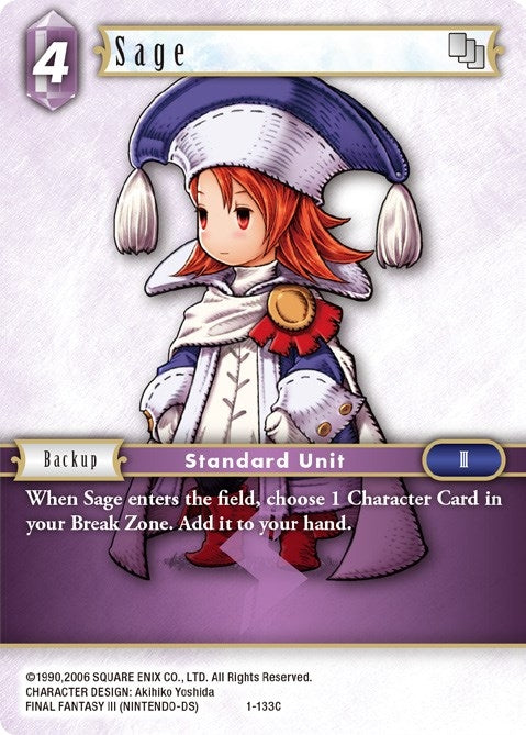 Image for Sage (Refia) (1-133C) (Opus I) (OP1) - Final Fantasy TCG