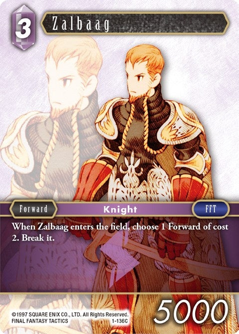 Image for Zalbaag (1-136C) (Opus I) (OP1) - Final Fantasy TCG