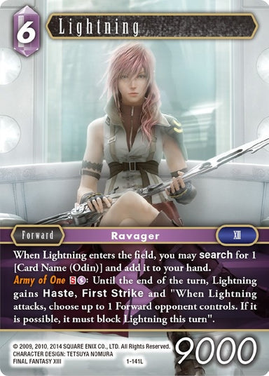 Image for Lightning (Legend) (1-141L) (Opus I) (OP1) - Final Fantasy TCG