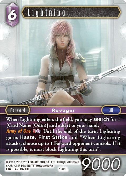 Image for Lightning (Legend) (1-141L) (Opus I) (OP1) - Final Fantasy TCG
