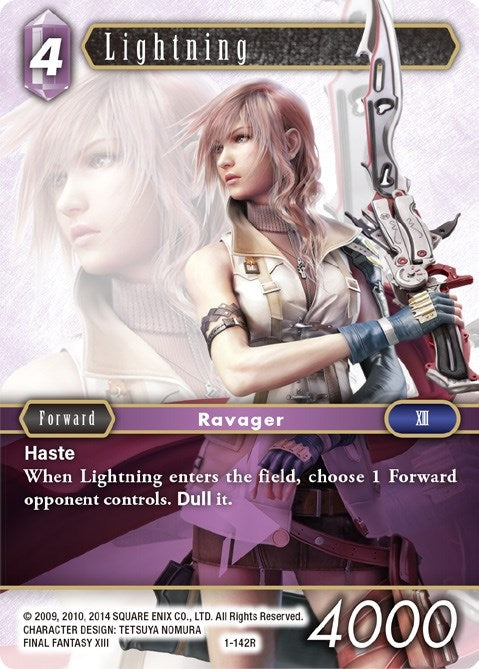 Image for Lightning (Rare) (1-142R) (Opus I) (OP1) - Final Fantasy TCG