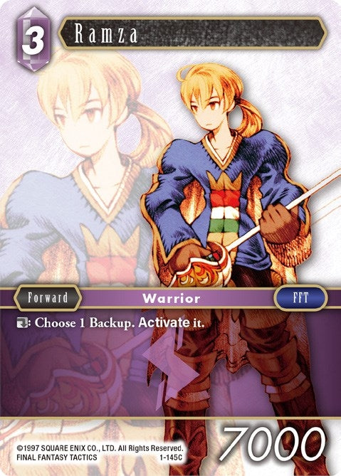 Image for Ramza (Common) (1-145C) (Opus I) (OP1) - Final Fantasy TCG