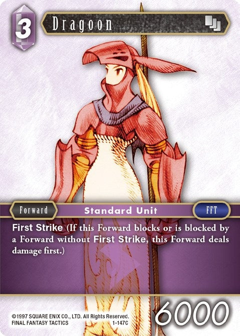 Image for Dragoon (Female Unit) (1-147C) (Opus I) (OP1) - Final Fantasy TCG