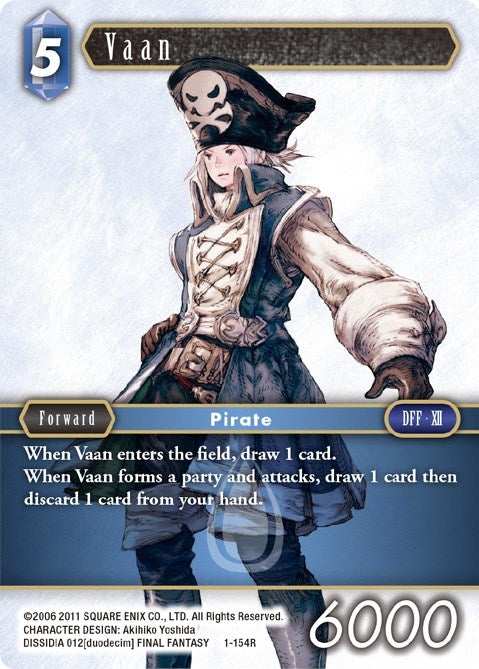 Image for Vaan (Rare) (1-154R) (Opus I) (OP1) - Final Fantasy TCG