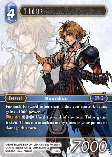 Image for Tidus (Legend) (1-163L) (Opus I) - Final Fantasy TCG