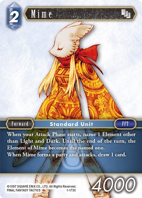 Image for Mime (Female Unit) (1-173C) (Opus I) (OP1) - Final Fantasy TCG