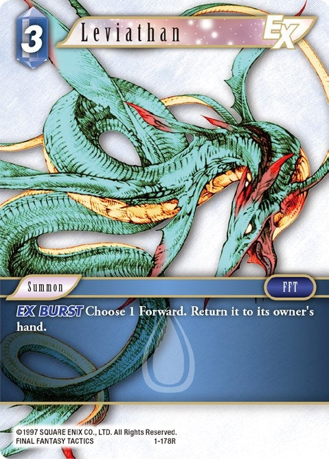 Image for Leviathan EX (1-178R) (Opus I) (OP1) - Final Fantasy TCG