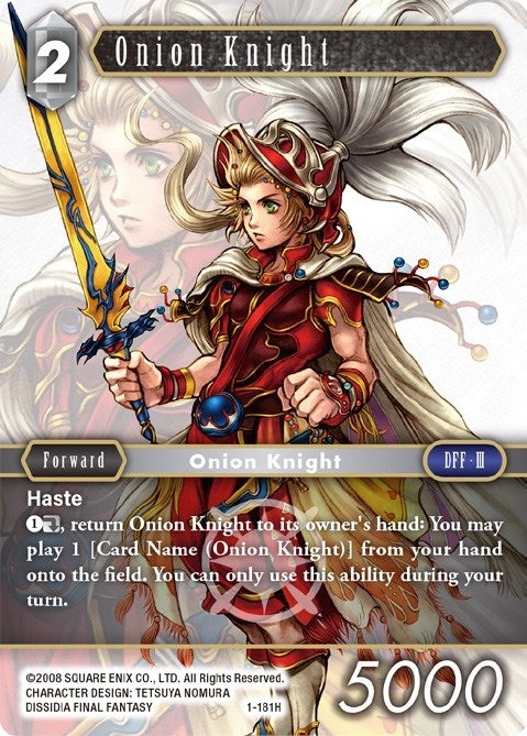 Image for Onion Knight (1-181H) (Opus I) (OP1) - Final Fantasy TCG