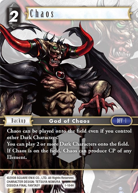 Image for Chaos (1-184H) (Opus I) (OP1) - Final Fantasy TCG