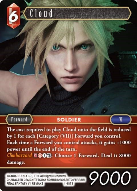 Image for Cloud (Starter) (1-187S) (Opus I) (OP1) - Final Fantasy TCG