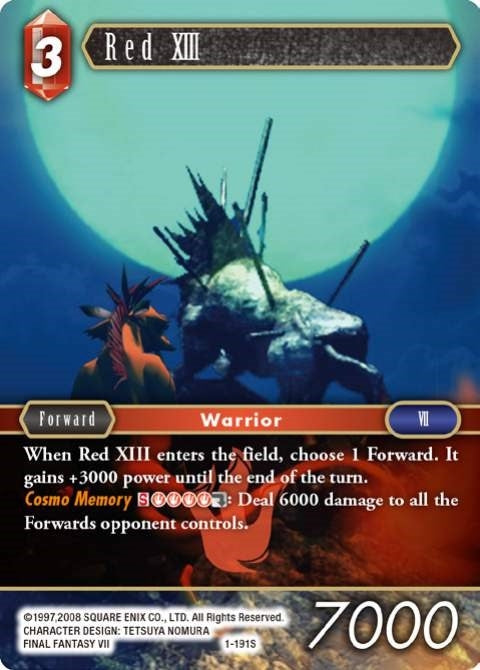 Image for Red XIII (Starter) (1-191S) (Opus I) (OP1) - Final Fantasy TCG