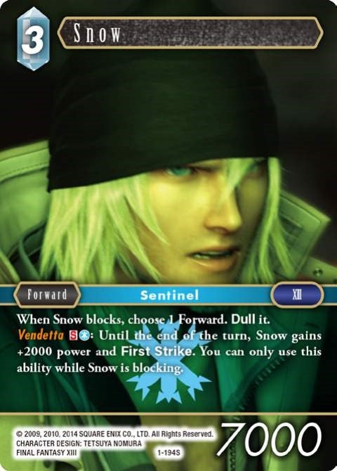 Image for Snow (Starter) (1-194S) (Opus I) (OP1) - Final Fantasy TCG