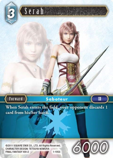 Image for Serah (Starter) (1-195S) (Opus I) (OP1) - Final Fantasy TCG