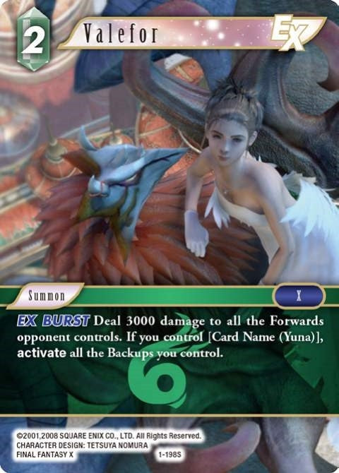 Image for Valefor EX (1-198S) (Opus I) (OP1) - Final Fantasy TCG