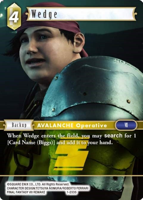Image for Wedge (1-203S) (Opus I) (OP1) - Final Fantasy TCG