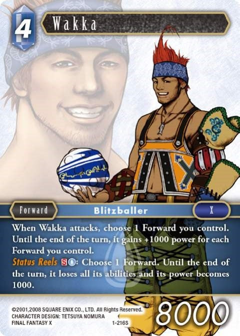 Image for Wakka (Starter) (1-216S) (Opus I) (OP1) - Final Fantasy TCG