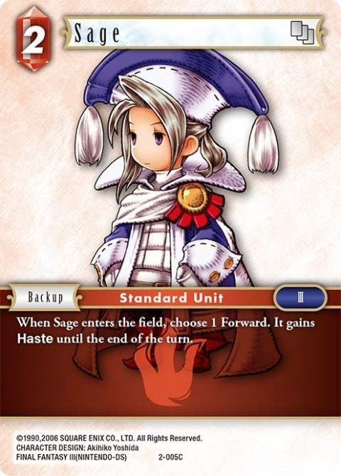 Image for Sage (Luneth) (2-005C) (Opus II) (OP2) - Final Fantasy TCG
