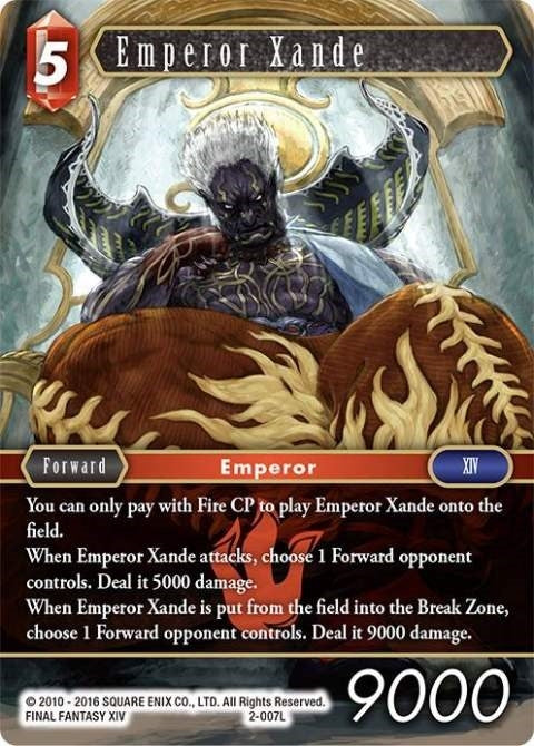 Image for Emperor Xande (2-007L) (Opus II) (OP2) - Final Fantasy TCG