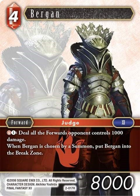 Image for Bergan (2-017R) (Opus II) (OP2) - Final Fantasy TCG