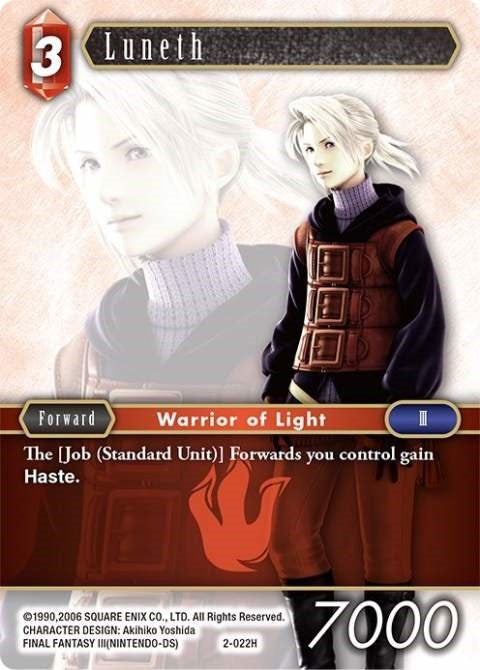 Image for Luneth (2-022H) (Opus II) (OP2) - Final Fantasy TCG
