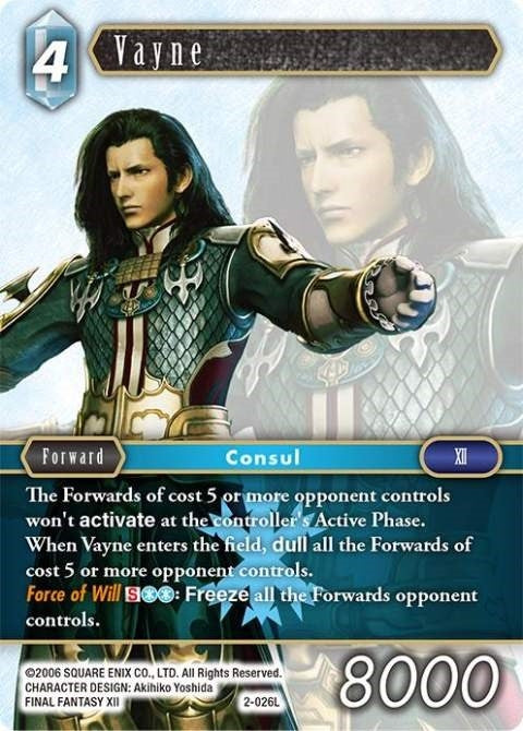Image for Vayne (2-026L) (Opus II) (OP2) - Final Fantasy TCG