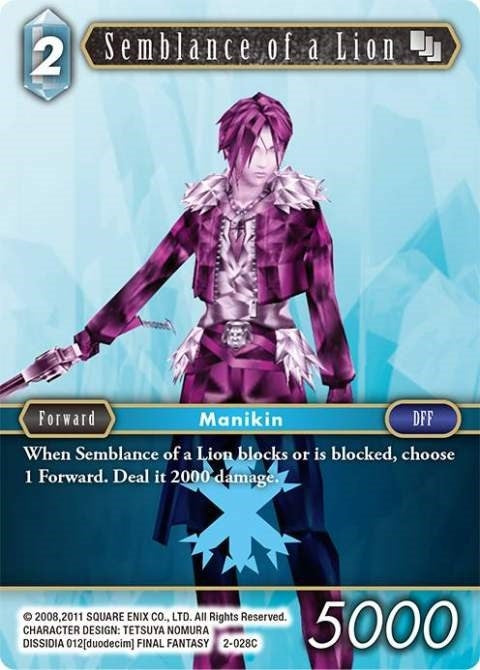 Image for Semblance of a Lion (2-028C) (Opus II) (OP2) - Final Fantasy TCG