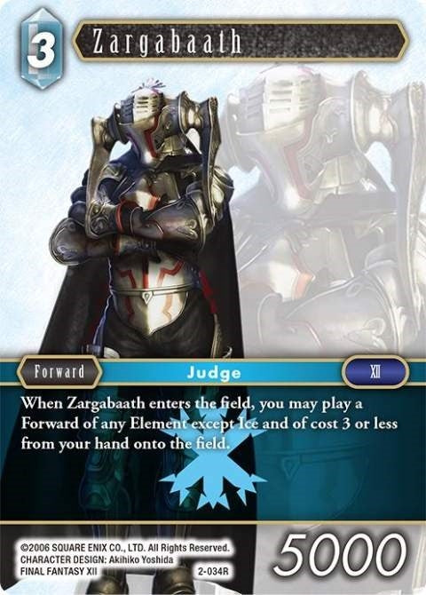 Image for Zargabaath (2-034R) (Opus II) (OP2) - Final Fantasy TCG