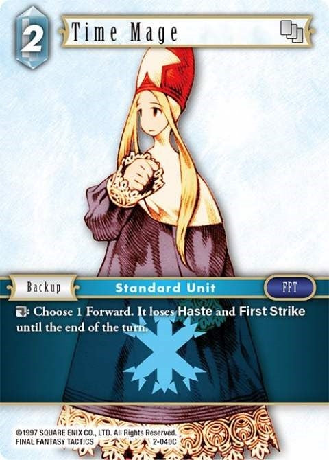 Image for Time Mage (Female Unit) (2-040C) (Opus II) (OP2) - Final Fantasy TCG