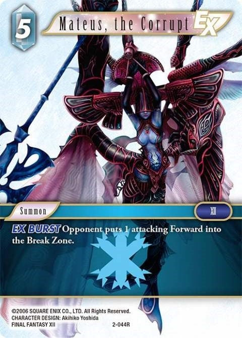 Image for Mateus, the Corrupt EX (2-044R) (Opus II) (OP2) - Final Fantasy TCG