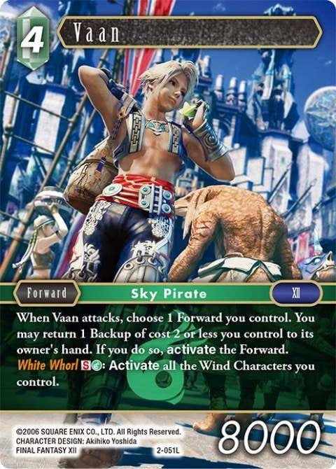 Image for Vaan (Legend) (2-051L) (Opus II) (OP2) - Final Fantasy TCG