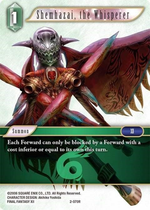Image for Shemhazai, the Whisperer (2-070R) (Opus II) (OP2) - Final Fantasy TCG