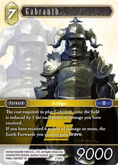 Image for Gabranth (2-081L) (Opus II) (OP2) - Final Fantasy TCG