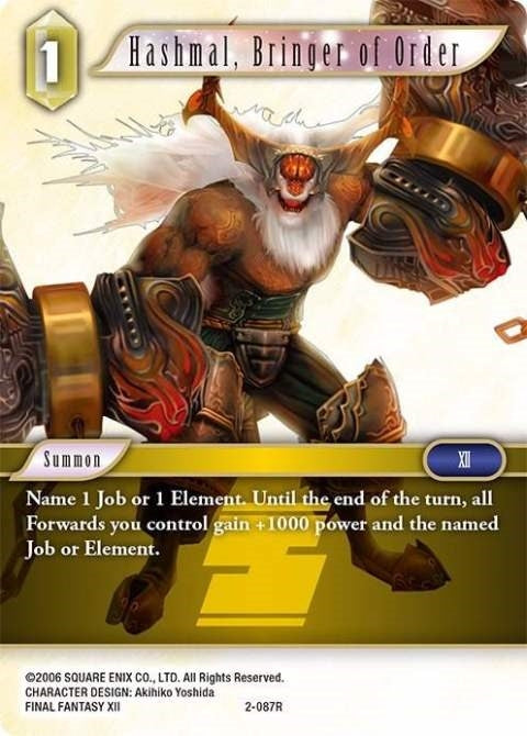 Image for Hashmal, Bringer of Order (2-087R) (Opus II) (OP2) - Final Fantasy TCG