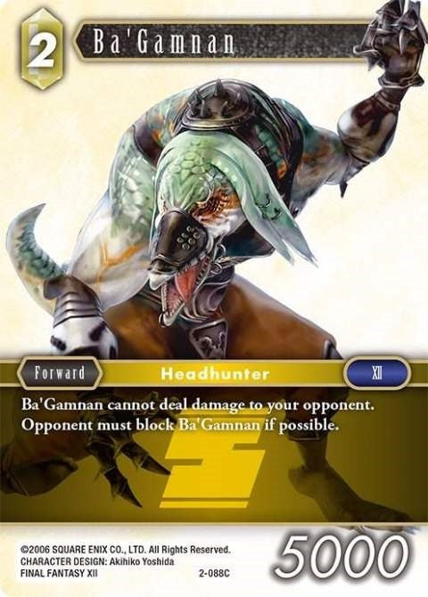 Image for Ba'Gamnan (2-088C) (Opus II) (OP2) - Final Fantasy TCG