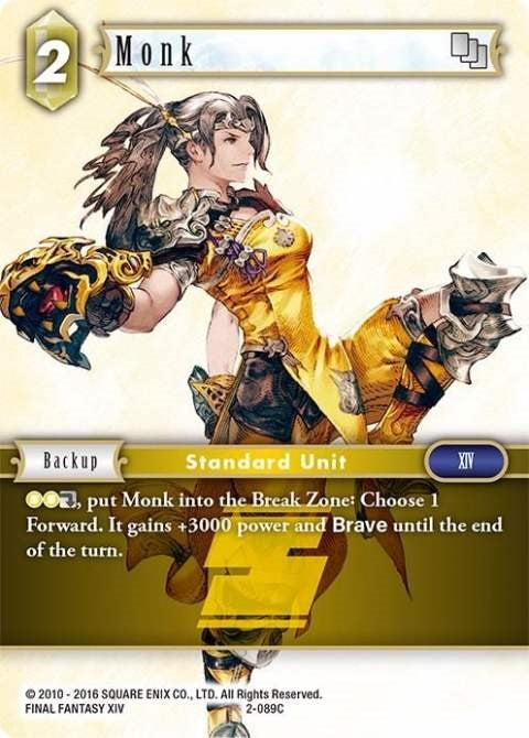 Image for Monk (2-089C) (Opus II) (OP2) - Final Fantasy TCG