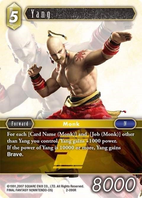 Image for Yang (Rare) (2-090R) (Opus II) (OP2) - Final Fantasy TCG