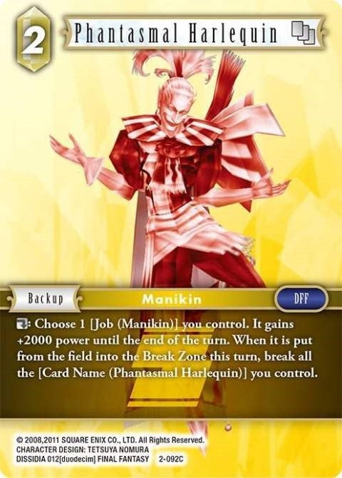 Image for Phantasmal Harlequin (2-092C) (Opus II) (OP2) - Final Fantasy TCG