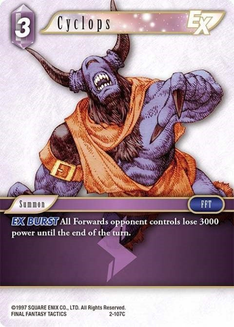 Image for Cyclops EX (2-107C) (Opus II) (OP2) - Final Fantasy TCG