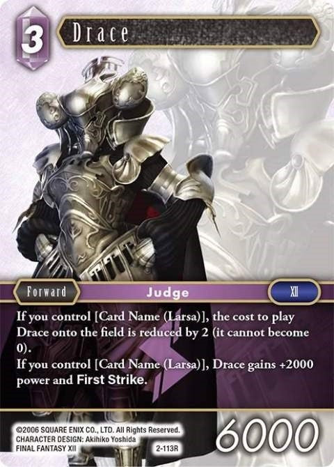 Image for Drace (2-113R) (Opus II) (OP2) - Final Fantasy TCG