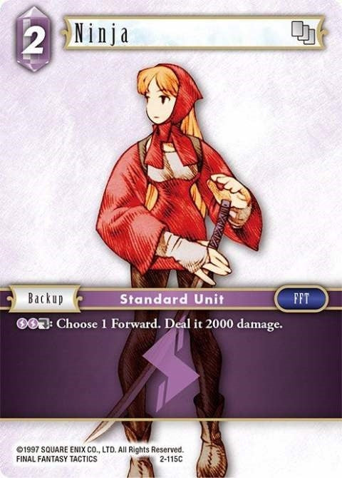 Image for Ninja (Female Unit) (2-115C) (Opus II) (OP2) - Final Fantasy TCG
