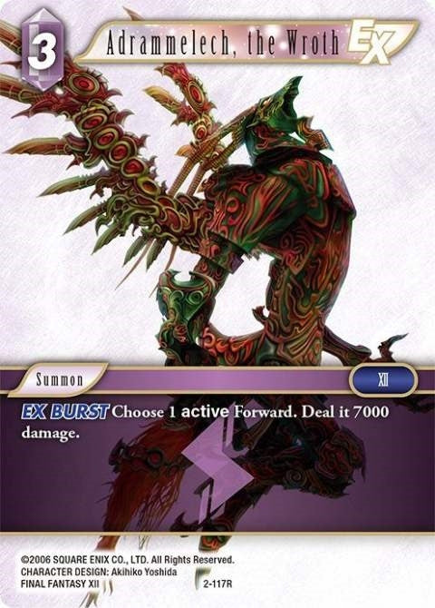 Image for Adrammelech, the Wroth EX (2-117R) (Opus II) (OP2) - Final Fantasy TCG