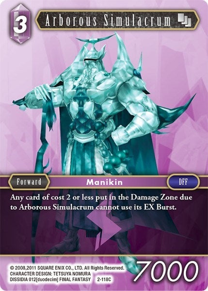 Image for Arborous Simulacrum (2-118C) (Opus II) (OP2) - Final Fantasy TCG
