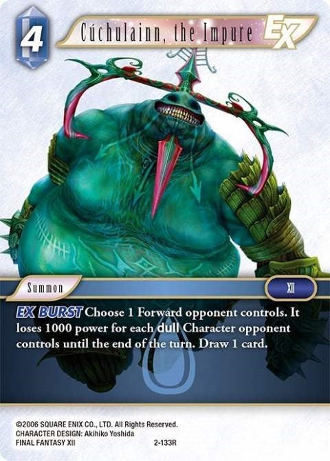 Image for Cuchulainn, the Impure EX (2-133R) (Opus II) (OP2) - Final Fantasy TCG