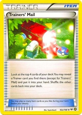 Image for Trainers' Mail - 92a/108 (Non-Holo) (092a/108) (Alternate Art Promos) (PR) - Pokemon