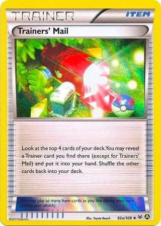 Image for Trainers' Mail - 92a/108 (Holo) (092a/108) (Alternate Art Promos) (PR) - Pokemon