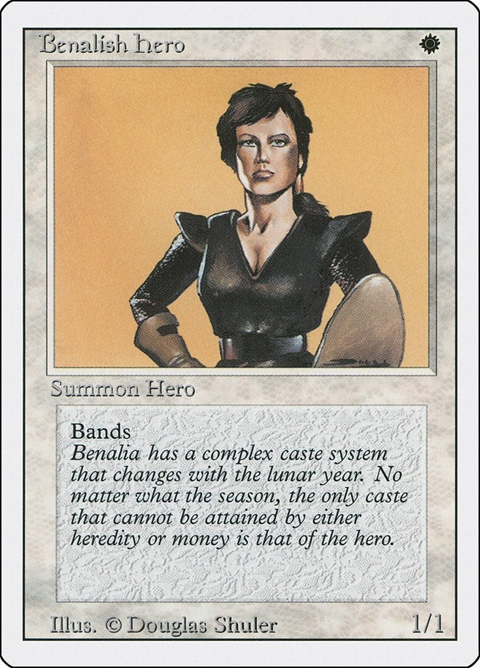 Image for Benalish Hero (Revised Edition) (3ED) - Magic: The Gathering